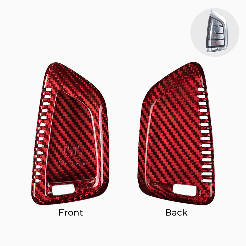 Asign Carbon Fiber Car Key Fob Cover Shell Case For BMW Keys