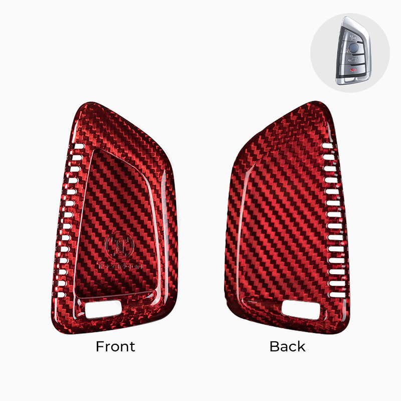 Asign Carbon Fiber Car Key Fob Cover Shell Case For BMW Keys