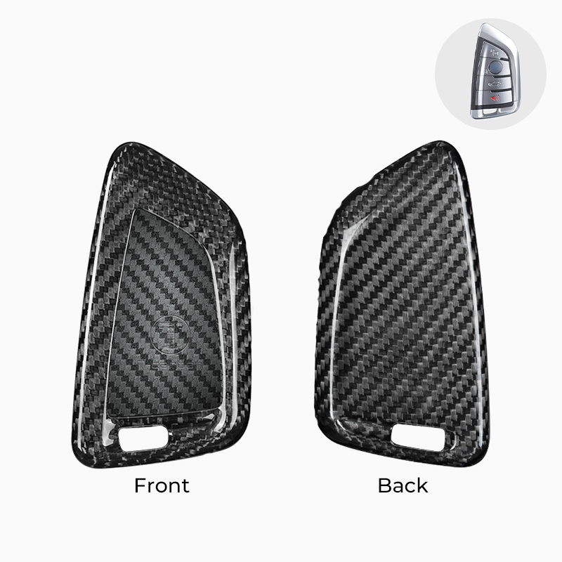 Asign Carbon Fiber Car Key Fob Cover Shell Case For BMW Keys