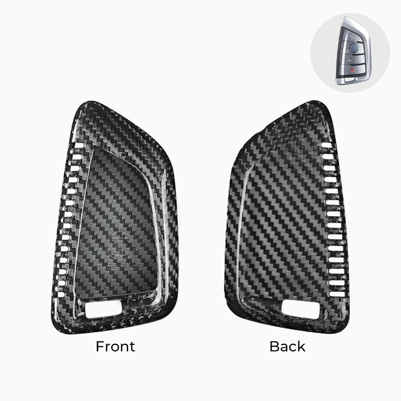 Asign Carbon Fiber Car Key Fob Cover Shell Case For BMW Keys