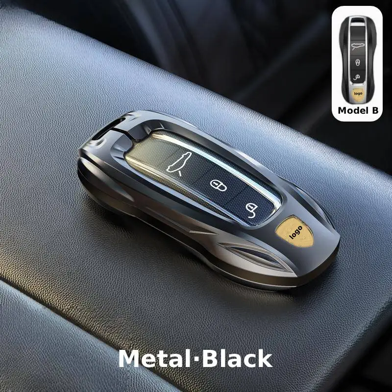 Asign Metal Key Fob Cover for Porsche Keys