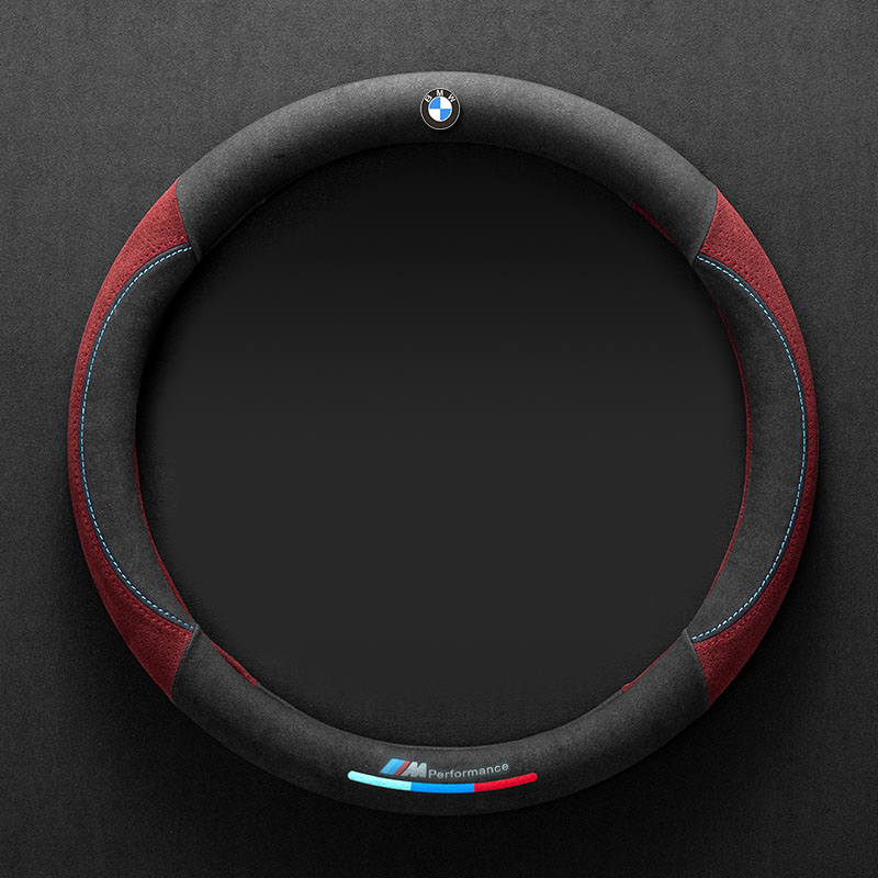 Asign Leather  Suede Steering Wheel Cover For BMW