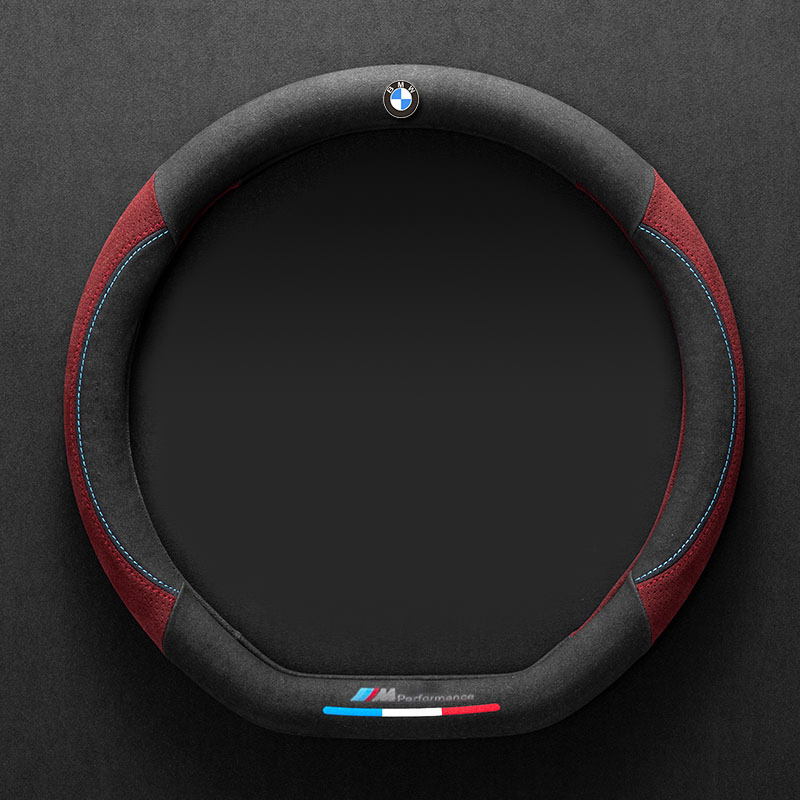Asign Leather  Suede Steering Wheel Cover For BMW