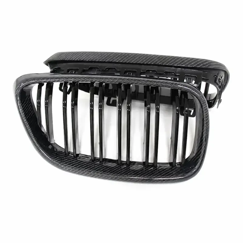 Asign BMW Double-Slat Replacement Kidney Grille Pair — Gloss Black or Real Carbon Fiber