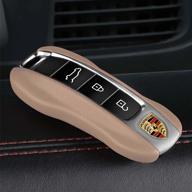 Asign Leather Key Fob Cover for Porsche – OEM-Style Leather Replacement