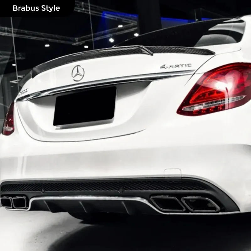 Asign Real Carbon Fiber Trunk Spoiler for Mercedes-Benz C-Class W205 Sedan/Coupe