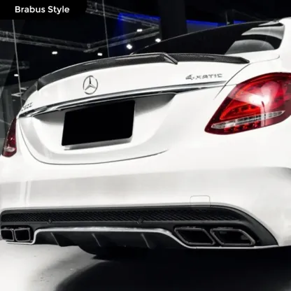 Asign Real Carbon Fiber Trunk Spoiler for Mercedes-Benz C-Class W205 Sedan/Coupe