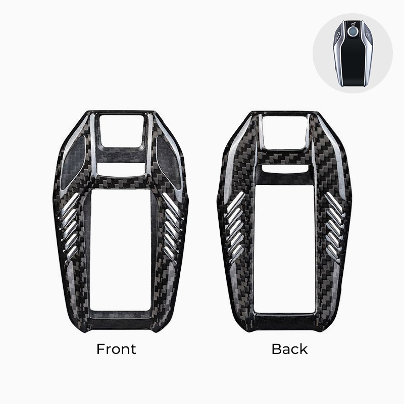 Asign Carbon Fiber Car Key Fob Cover Shell Case For BMW Keys