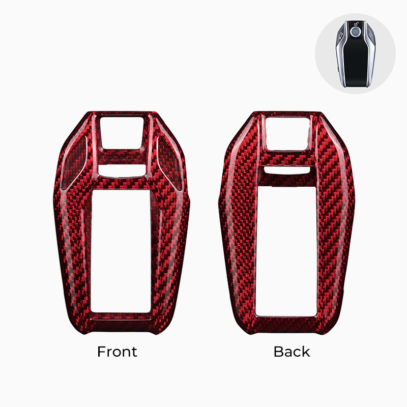 Asign Carbon Fiber Car Key Fob Cover Shell Case For BMW Keys