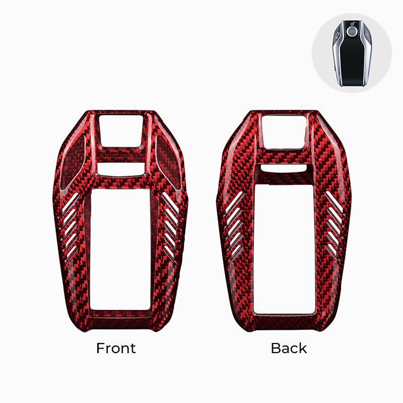 Asign Carbon Fiber Car Key Fob Cover Shell Case For BMW Keys