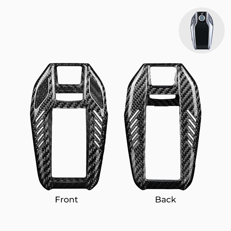 Asign Carbon Fiber Car Key Fob Cover Shell Case For BMW Keys