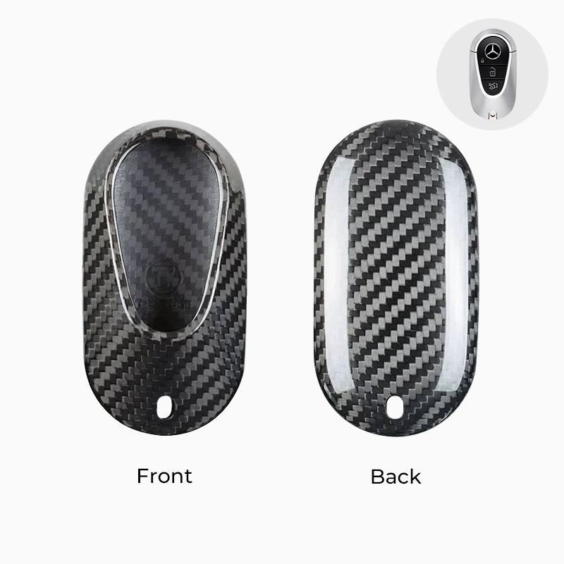 Asign Carbon Fiber Car Key Fob Cover Shell Case For Mercedes-Benz Keys