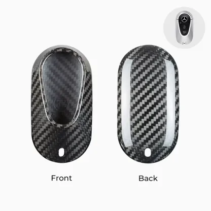 Asign Carbon Fiber Car Key Fob Cover Shell Case For Mercedes-Benz Keys