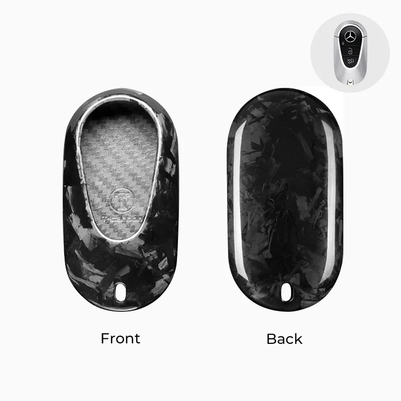 Asign Carbon Fiber Car Key Fob Cover Shell Case For Mercedes-Benz Keys