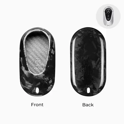 Asign Carbon Fiber Car Key Fob Cover Shell Case For Mercedes-Benz Keys