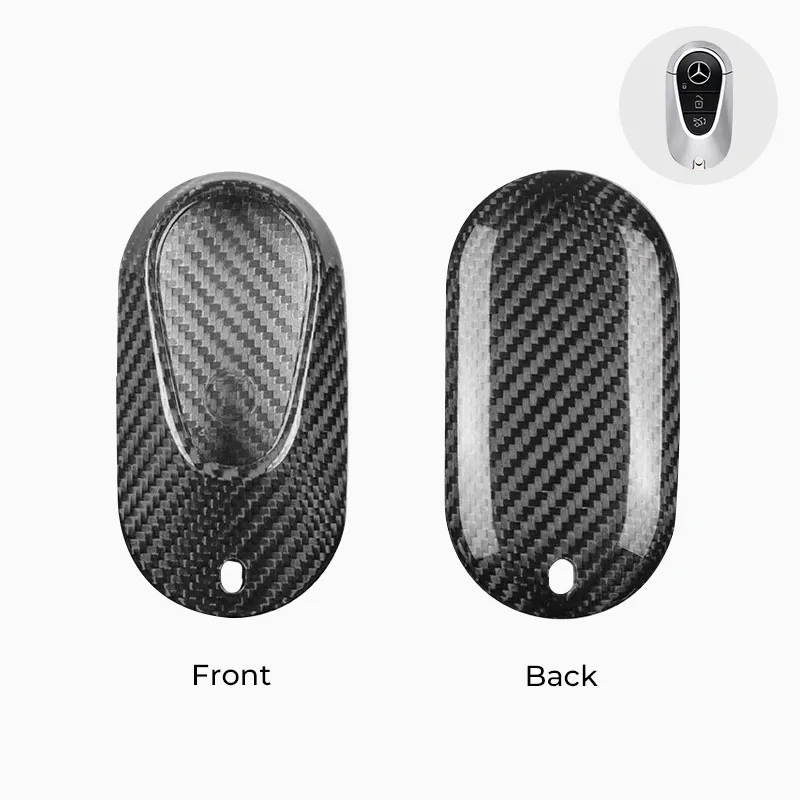 Asign Carbon Fiber Car Key Fob Cover Shell Case For Mercedes-Benz Keys