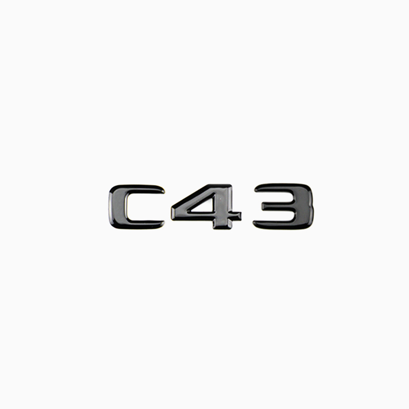 Asign Gloss Black Rear Trunk Emblem For Mercedes GLE/GLC/C-Class/CLE/GLB/CLA/E-Class/SLK