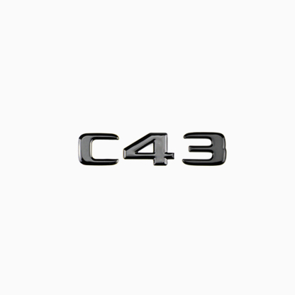 Asign Gloss Black Rear Trunk Emblem For Mercedes GLE/GLC/C-Class/CLE/GLB/CLA/E-Class/SLK
