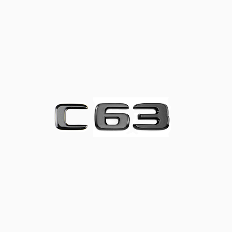 Asign Gloss Black Rear Trunk Emblem For Mercedes GLE/GLC/C-Class/CLE/GLB/CLA/E-Class/SLK