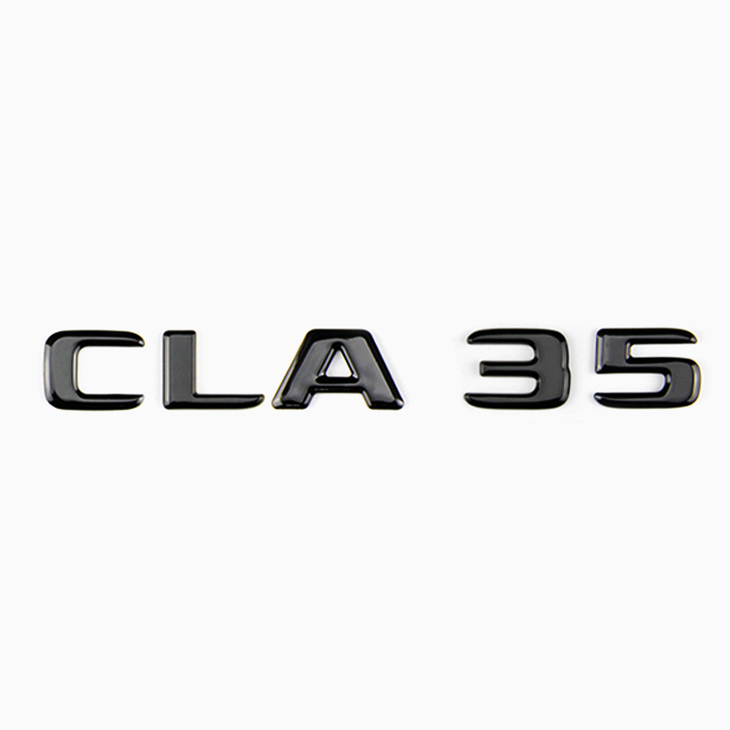 Asign Gloss Black Rear Trunk Emblem For Mercedes GLE/GLC/C-Class/CLE/GLB/CLA/E-Class/SLK