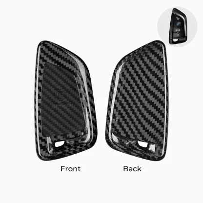 Asign Carbon Fiber Car Key Fob Cover Shell Case For BMW Keys