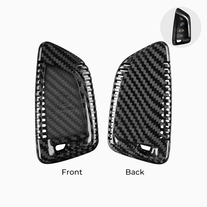 Asign Carbon Fiber Car Key Fob Cover Shell Case For BMW Keys