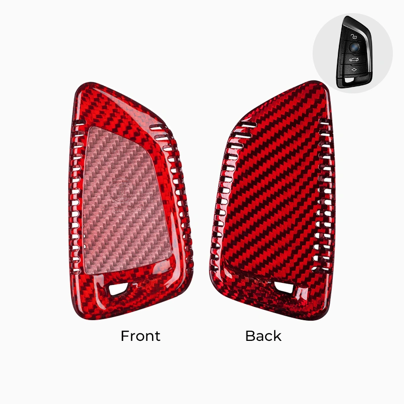 Asign Carbon Fiber Car Key Fob Cover Shell Case For BMW Keys