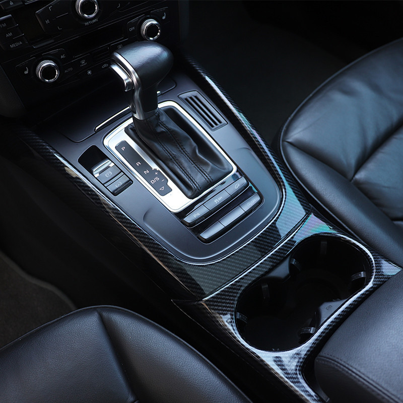 Asign Audi Q5 10-18 Carbon Fiber-Look & Walnut Interior Trim Kit - Center Console, Gear Shift, Cup Holder Accent