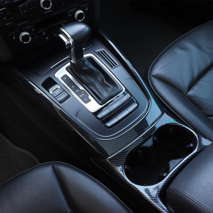 Asign Audi Q5 10-18 Carbon Fiber-Look & Walnut Interior Trim Kit - Center Console, Gear Shift, Cup Holder Accent