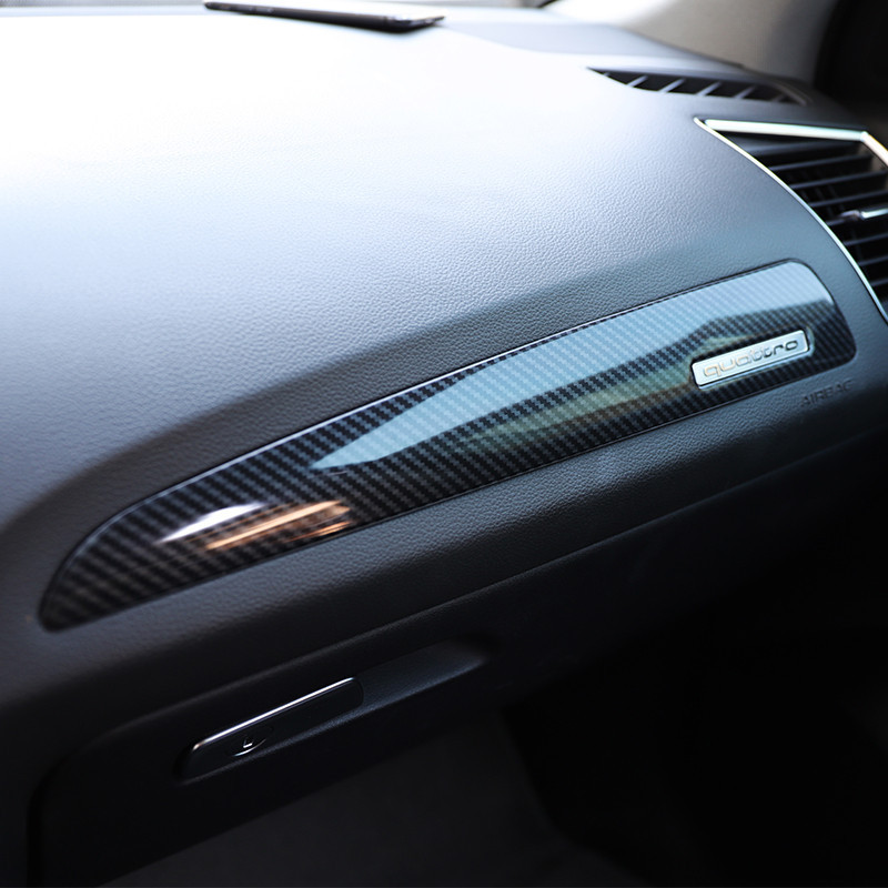 Asign Audi Q5 10-18 Carbon Fiber-Look & Walnut Interior Trim Kit - Center Console, Gear Shift, Cup Holder Accent