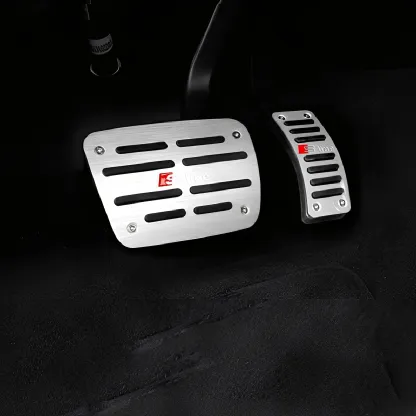 Premium Audi Interior Upgrade Bundle: LED Footwell Lights, Door Bowl Trim & Non-Slip Pedal Covers