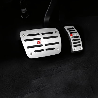 Asign Non-Slip Pedal Cover Set for Audi A3 A4 A6 Q3 Q5 – Gas, Brake & Footrest Upgrade