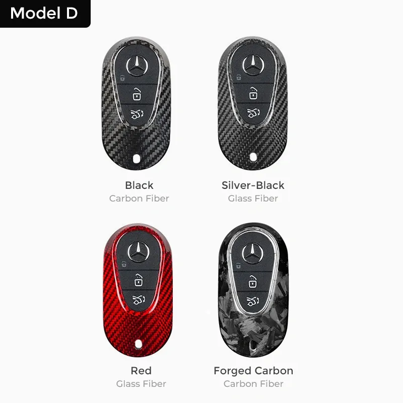 Asign Carbon Fiber Car Key Fob Cover Shell Case For Mercedes-Benz Keys