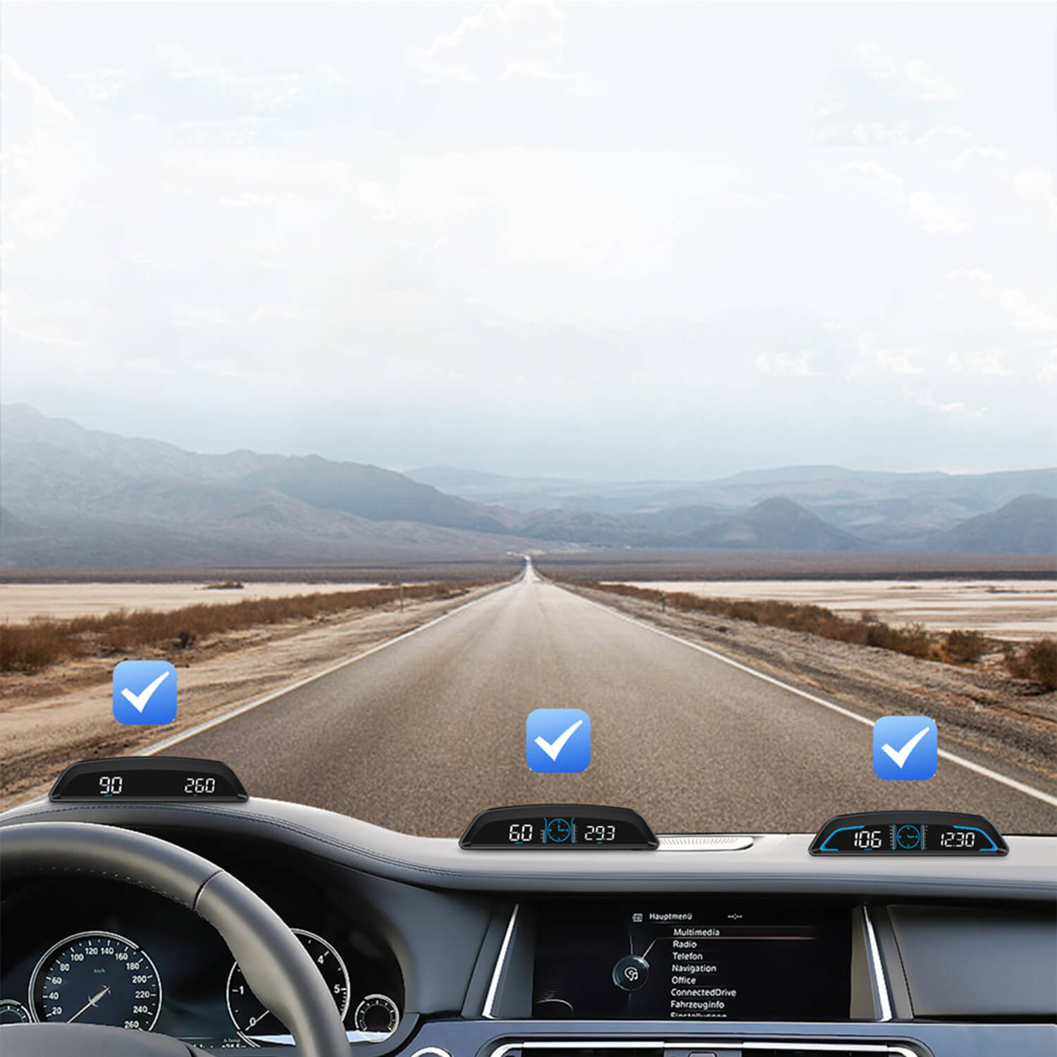Asign G3 GPS Heads-Up Display with 6.5-Inch Screen