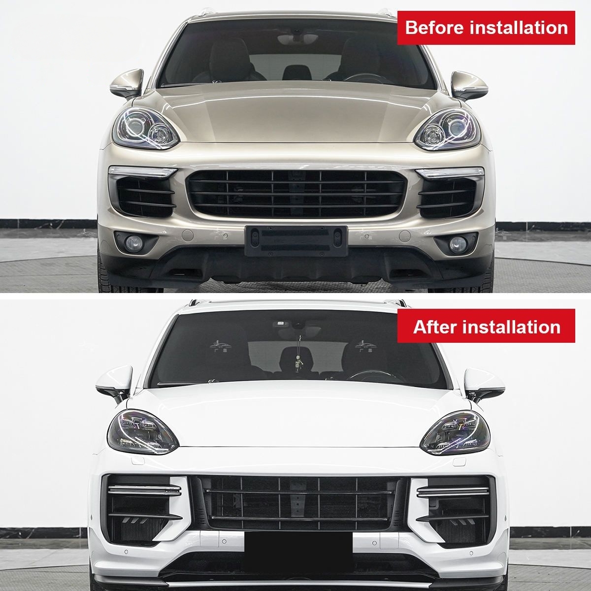 Asign — 2024 Cayenne Turbo GT Body Kit for 2015-2017 Cayenne Performance Parts Including Front Bumper Rear Bumper Taillights Car