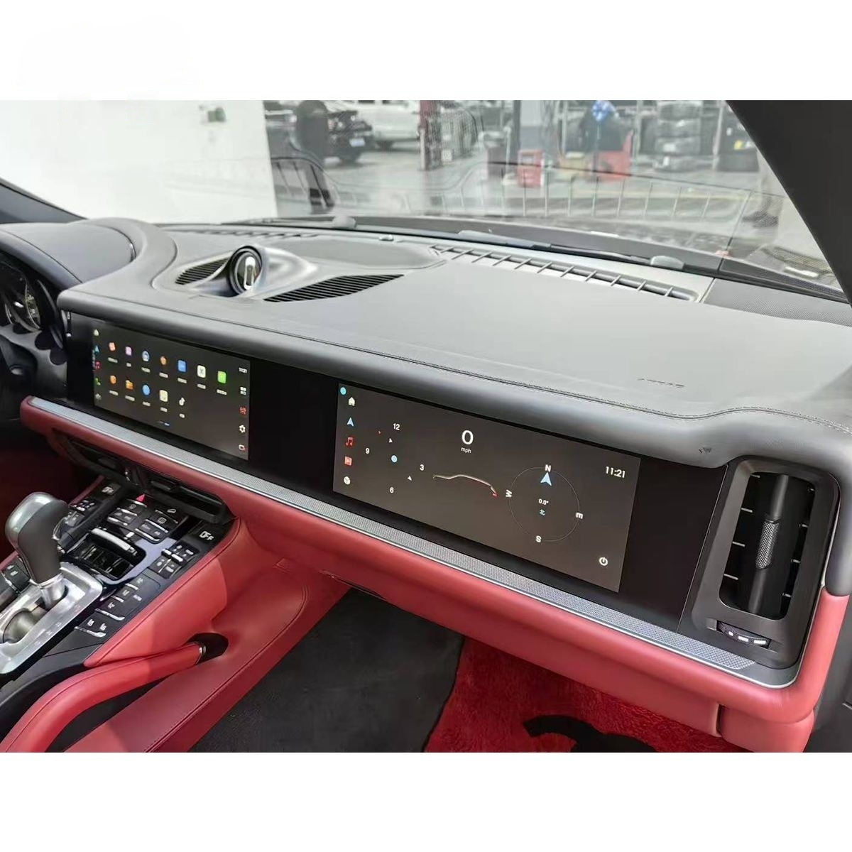 Asign — For Porsche Cayenne 2011-2027 Interior Modification 958.1 958.2 9Y0.1 2024 2025 9Y0.2 LED Screen Cover Fit for Interior Car