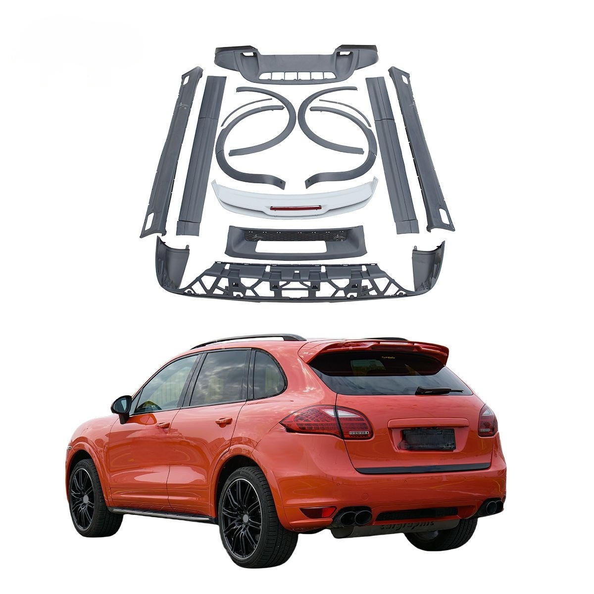 Asign — For 2011-2014 Cayenne 958.1 Car Modification and Upgrading GTS Wheel Arch Rear Lip Side Skirt Door