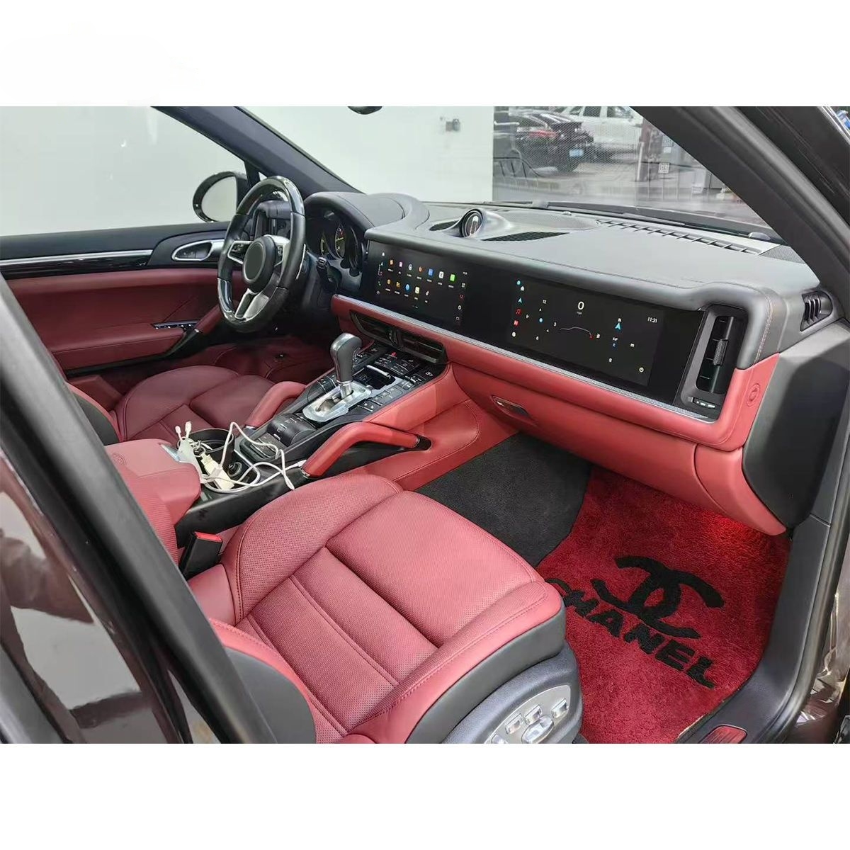 Asign — For Porsche Cayenne 2011-2027 Interior Modification 958.1 958.2 9Y0.1 2024 2025 9Y0.2 LED Screen Cover Fit for Interior Car