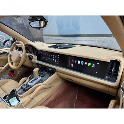 Asign — For Porsche Cayenne 2011-2027 Interior Modification 958.1 958.2 9Y0.1 2024 2025 9Y0.2 LED Screen Cover Fit for Interior Car