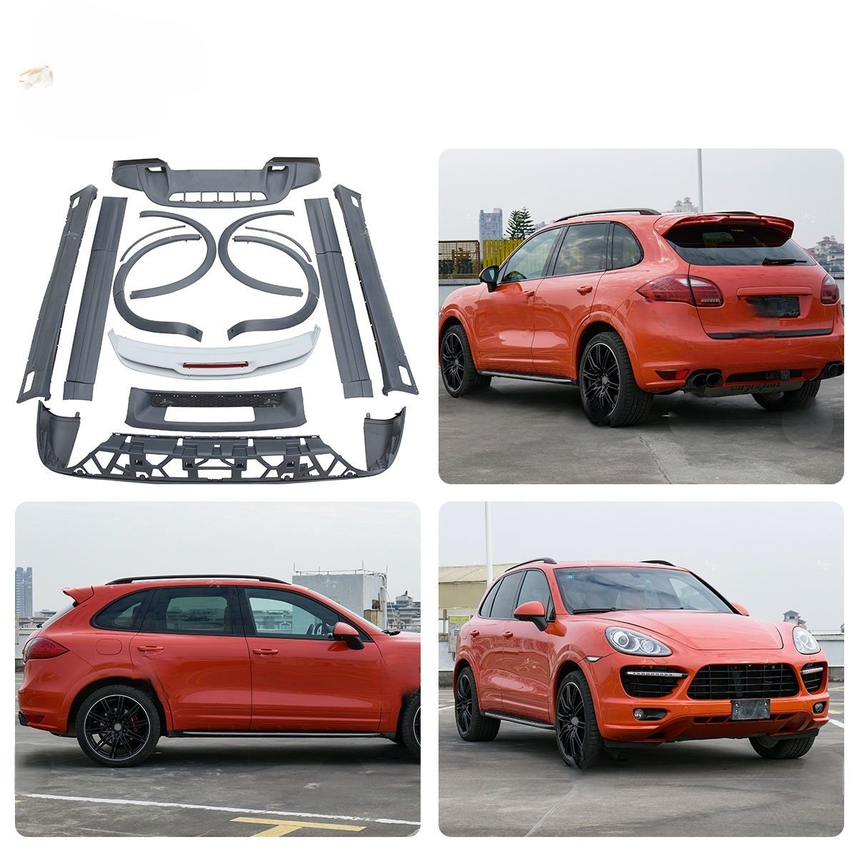 Asign — For 2011-2014 Cayenne 958.1 Car Modification and Upgrading GTS Wheel Arch Rear Lip Side Skirt Door