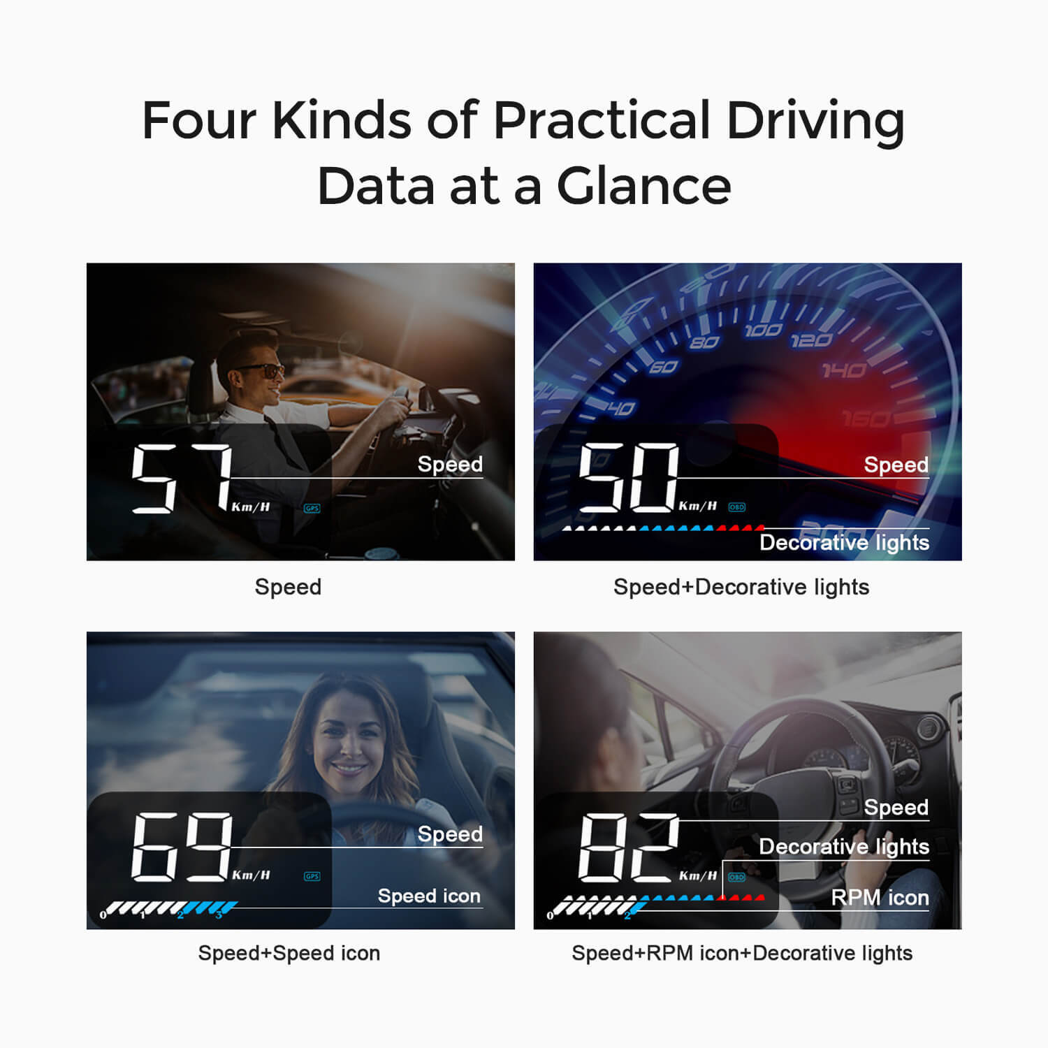 Asign M7 Dual-System HUD with OBD2+GPS