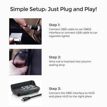 Asign M7 Dual-System HUD with OBD2+GPS