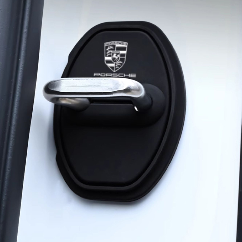 Asign Porsche Silicone Anti-Rust Shock-Absorbing Door Lock Covers