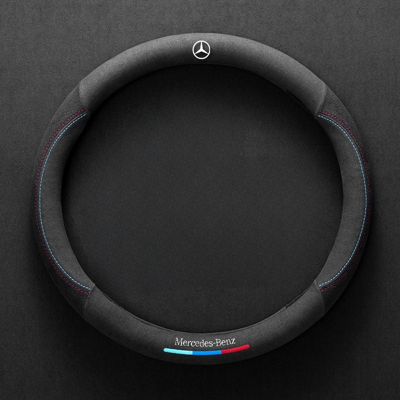Asign Leather Suede Steering Wheel Cover For Mercedes-Benz