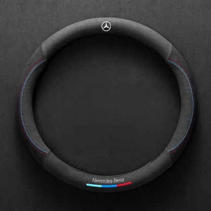 Asign Leather Suede Steering Wheel Cover For Mercedes-Benz