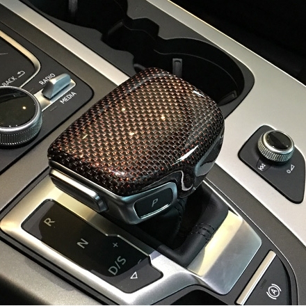 Asign Carbon Fiber Shift Knob Cover For B9.5 2020-2024 Audi A4/S4/A5/S5, Premium Quality, Easy Install