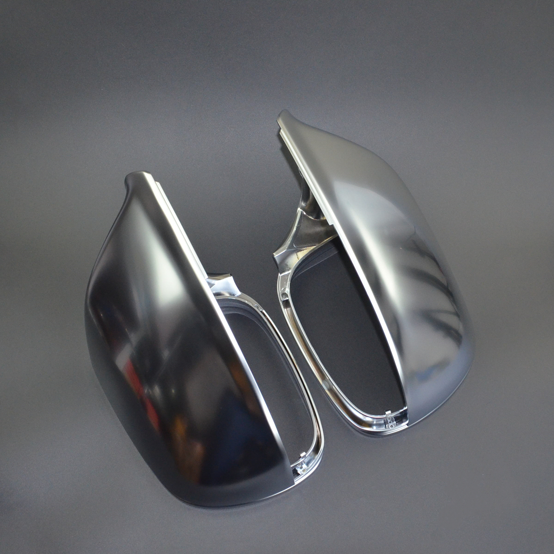 Asign Matte Silver Mirror Caps – Compatible with Audi A3/A4/A5/A6/A7/A8/Q2/Q3/Q5/Q7 OEM-Style “Silver Ear” Mirror Covers