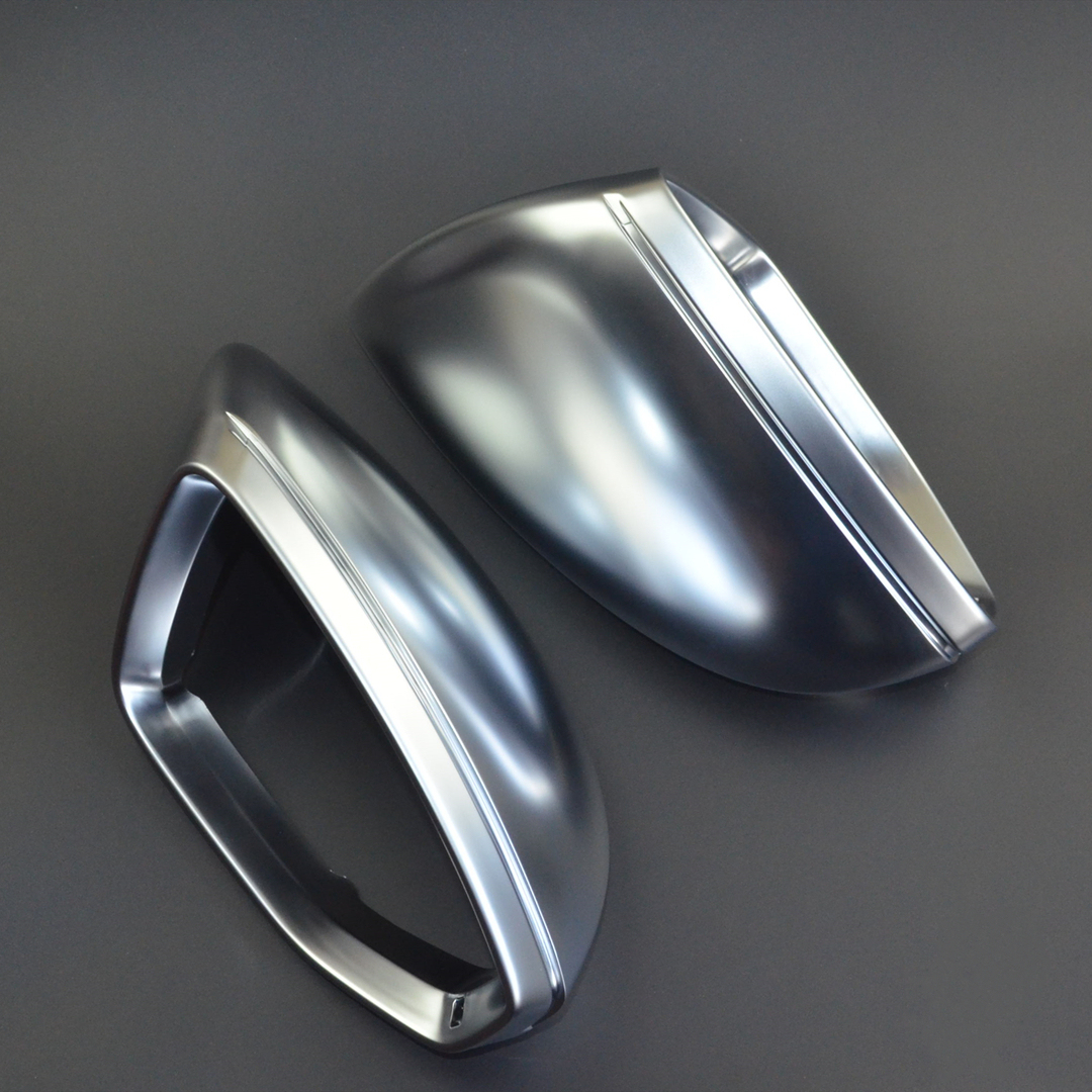 Asign Matte Silver Mirror Caps – Compatible with Audi A3/A4/A5/A6/A7/A8/Q2/Q3/Q5/Q7 OEM-Style “Silver Ear” Mirror Covers