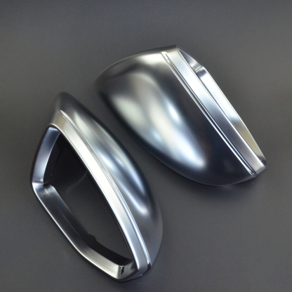 Asign Matte Silver Mirror Caps – Compatible with Audi A3/A4/A5/A6/A7/A8/Q2/Q3/Q5/Q7 OEM-Style “Silver Ear” Mirror Covers