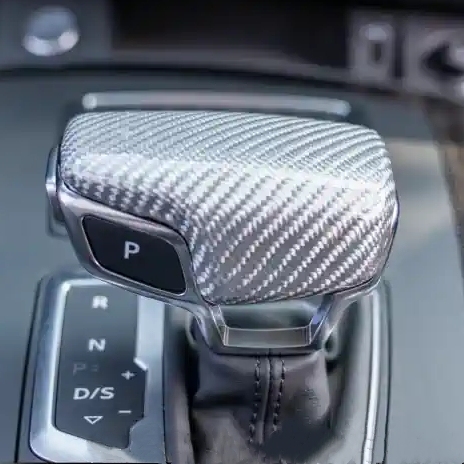 Asign Carbon Fiber Shift Knob Cover For B9.5 2020-2024 Audi A4/S4/A5/S5, Premium Quality, Easy Install